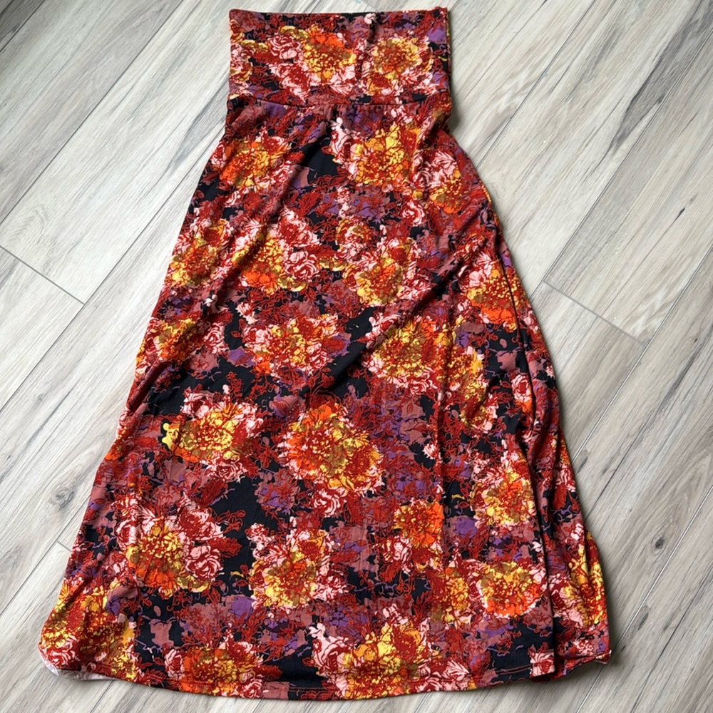 Floral maxi skirt